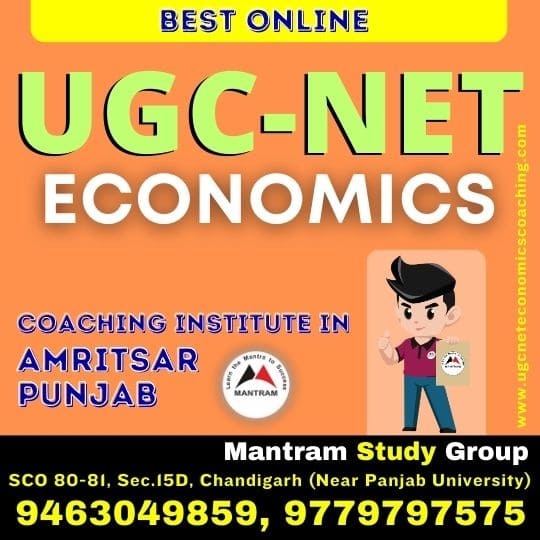 Best Online UGC NET Economics Coaching Institute in Amritsar Punjab