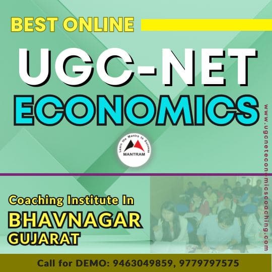Best Online UGC NET Economics Coaching Institute in Bhavnagar Gujarat
