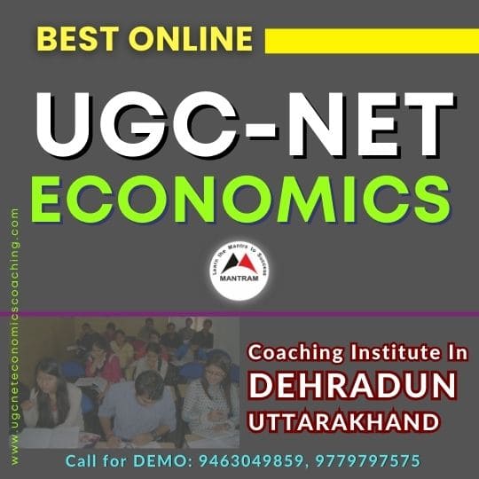 Best Online UGC NET Economics Coaching Institute in Dehradun Uttarakhand