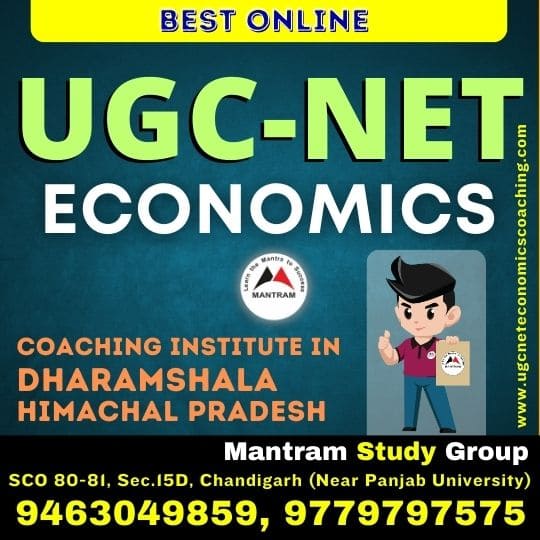 Best Online UGC NET Economics Coaching Institute in Dharamshala Himachal Pradesh