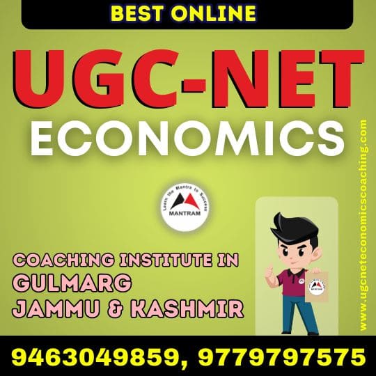 Best Online UGC NET Economics Coaching Institute in Gulmarg Jammu and Kashmir