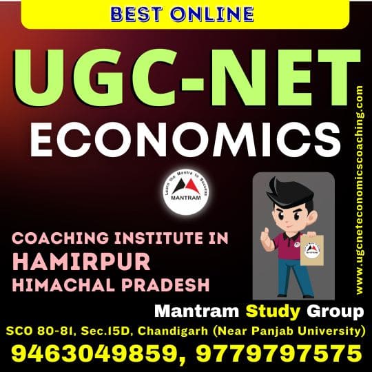 Best Online UGC NET Economics Coaching Institute in Hamirpur Himachal Pradesh