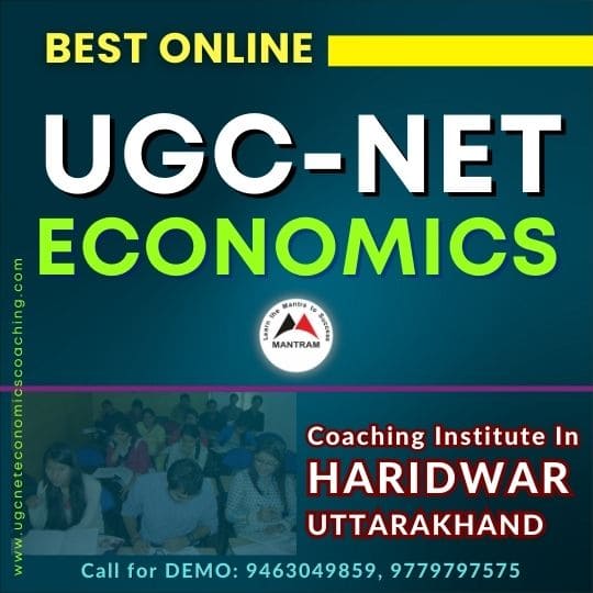 Best Online UGC NET Economics Coaching Institute in Haridwar Uttarakhand