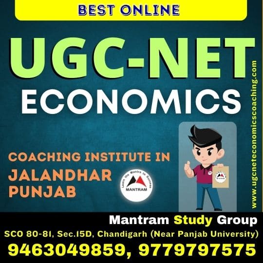 Best Online UGC NET Economics Coaching Institute in Jalandhar Punjab