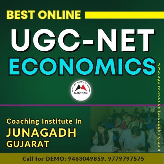 Best Online UGC NET Economics Coaching Institute in Junagadh Gujarat
