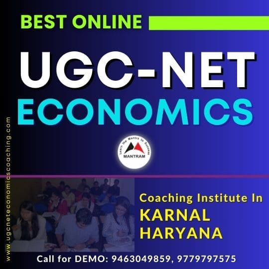 Best Online UGC NET Economics Coaching Institute in Karnal Haryana