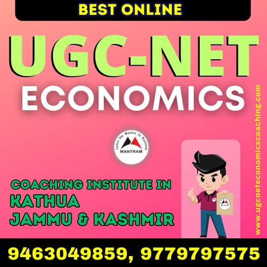 Best Online UGC NET Economics Coaching Institute in Kathua Jammu and Kashmir