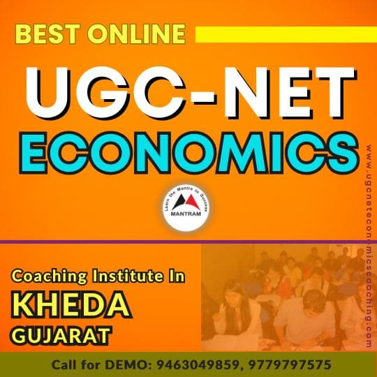 Best Online UGC NET Economics Coaching Institute in Kheda Gujarat