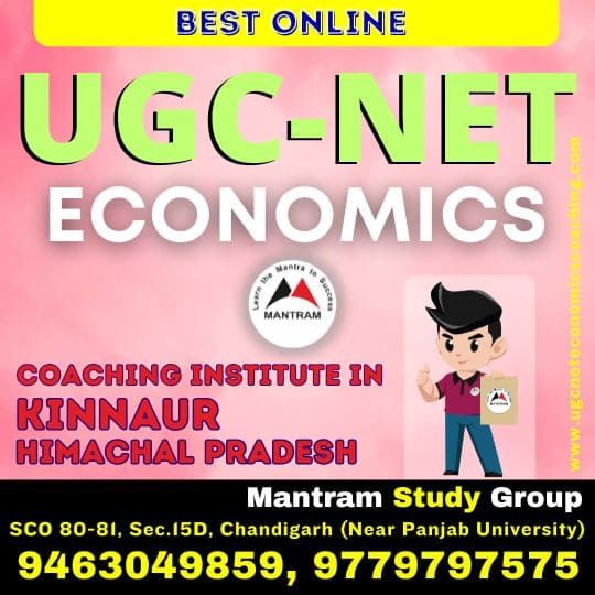 Best Online UGC NET Economics Coaching Institute in Kinnaur Himachal Pradesh