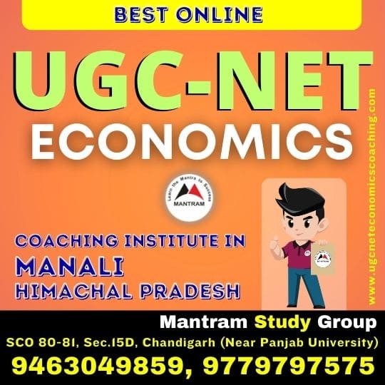 Best Online UGC NET Economics Coaching Institute in Manali Himachal Pradesh