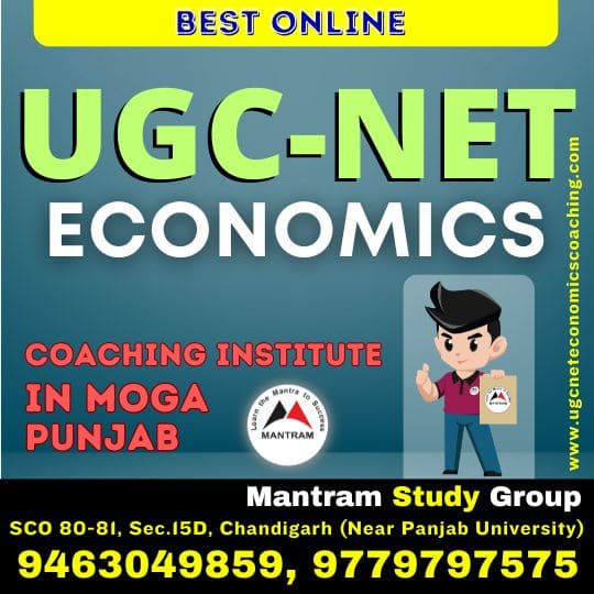 Best Online UGC NET Economics Coaching Institute in Moga Punjab
