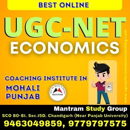 Best Online UGC NET Economics Coaching Institute in Mohali Punjab