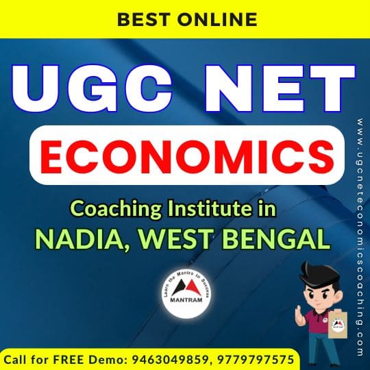 Best Online UGC NET Economics Coaching Institute in Nadia West Bengal