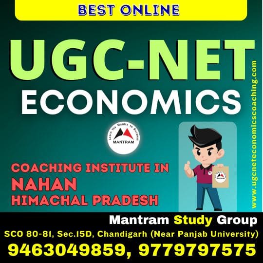 Best Online UGC NET Economics Coaching Institute in Nahan Himachal Pradesh