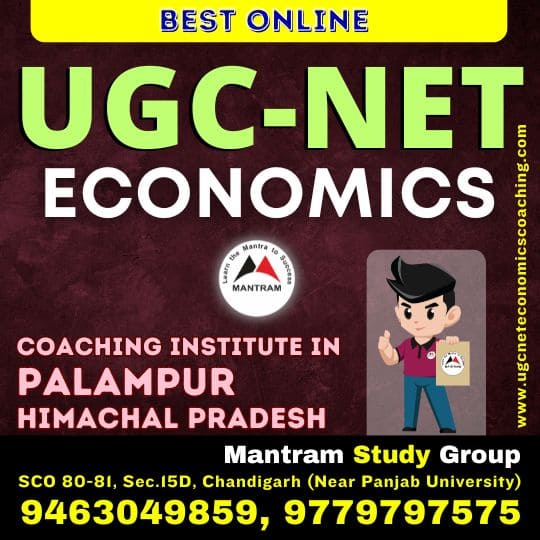Best Online UGC NET Economics Coaching Institute in Palampur Himachal Pradesh