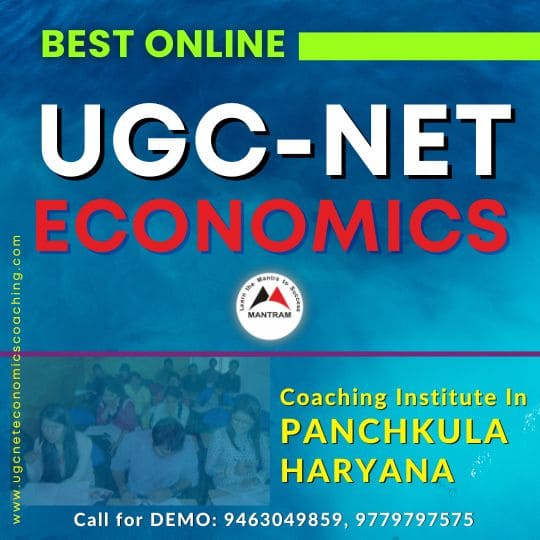 Best Online UGC NET Economics Coaching Institute in Panchkula Haryana