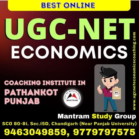 Best Online UGC NET Economics Coaching Institute in Pathankot Punjab