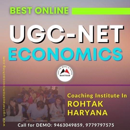 Best Online UGC NET Economics Coaching Institute in Rohtak Haryana