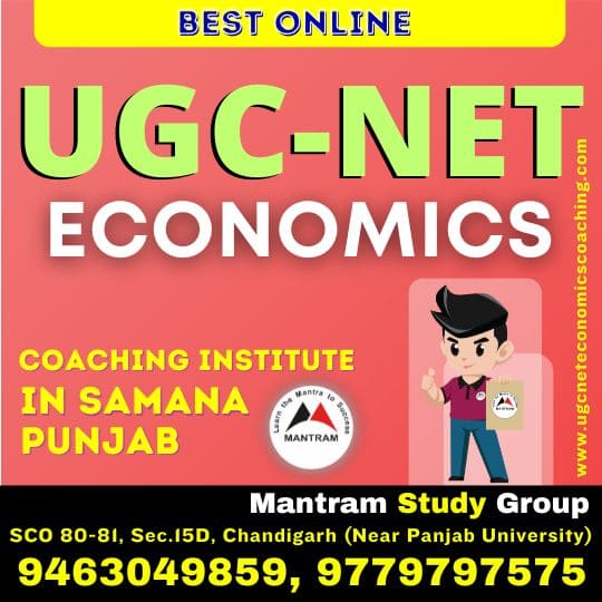 Best Online UGC NET Economics Coaching Institute in Samana Punjab