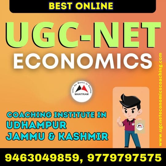 Best Online UGC NET Economics Coaching Institute in Udhampur Jammu and Kashmir